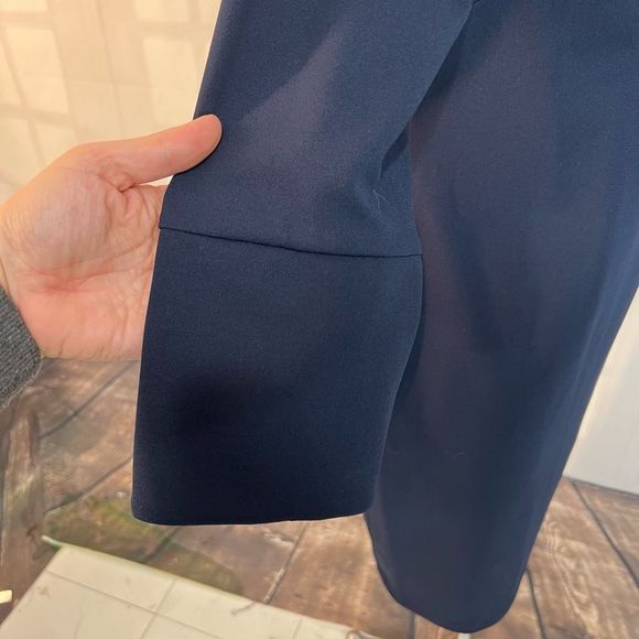 Calvin Klein navy blue long sleeve sheath dress size 14 - Picture 4 of 11